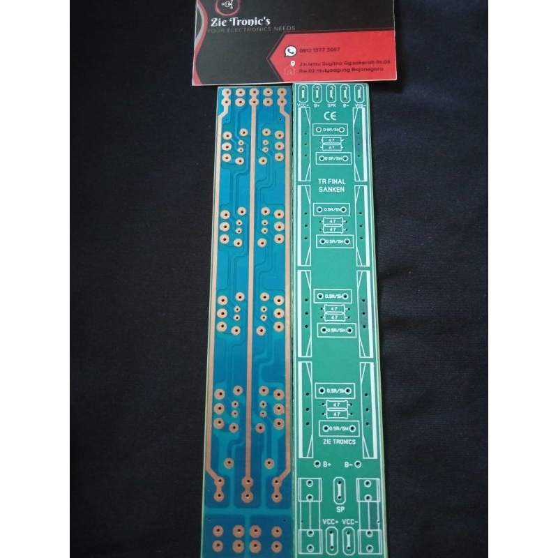 PCB TR FINAL SANKEN 4 SET PLUS FUSE