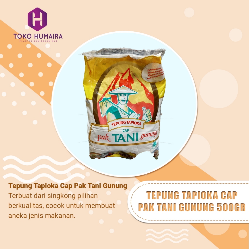 

Tepung Tapioka Cap Pak Tani 500 Gram / Kanji Pak Tani