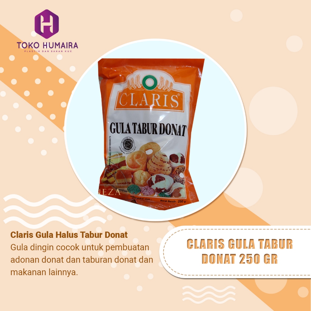 

Claris Gula Tabur Donat | 250 Gr