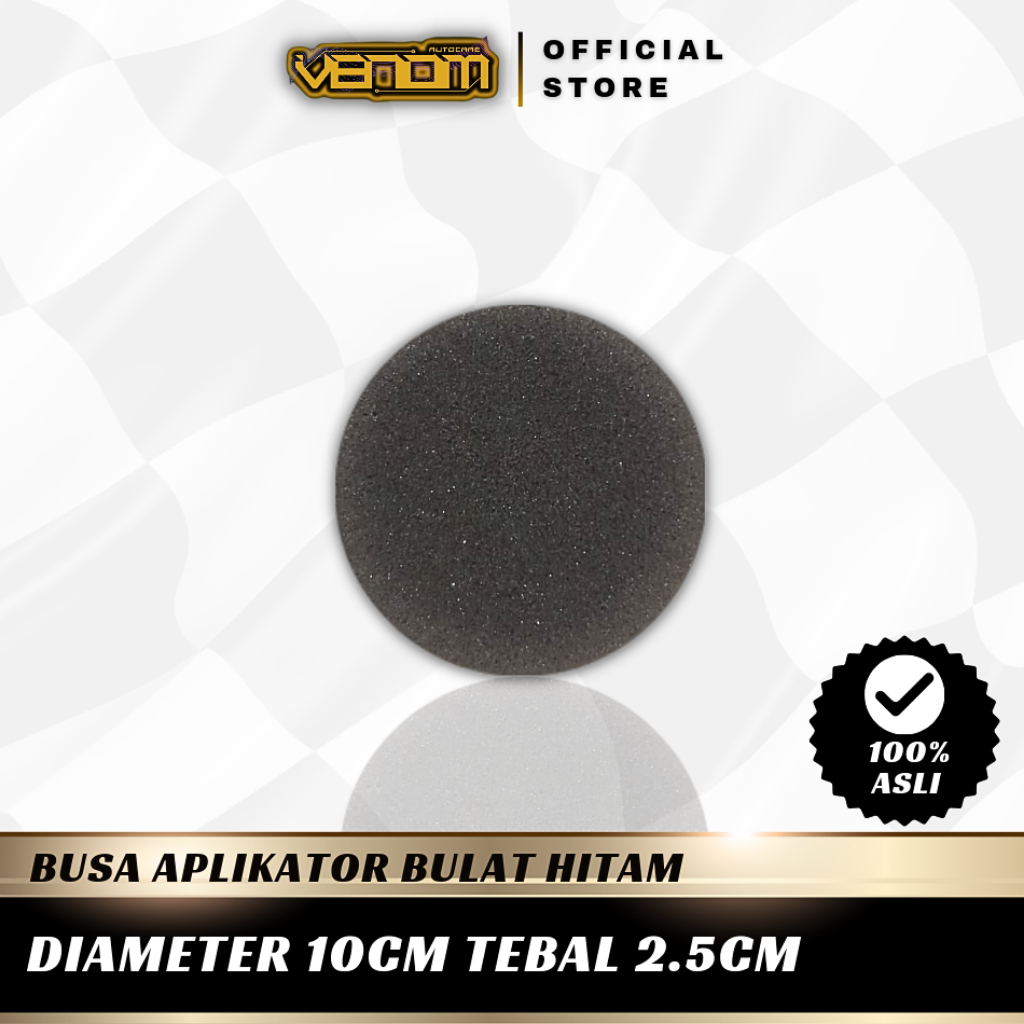 Busa Aplikator / Aplikator Pad Bulat Hitam