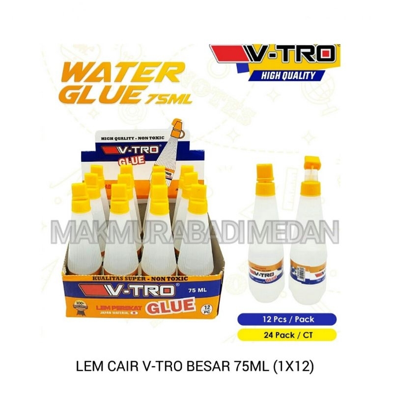 

(1Pcs) Lem Cair V-Tro Besar 75 ml/Lem Glue Montana Besar 75 ml/Lem Kertas pacman