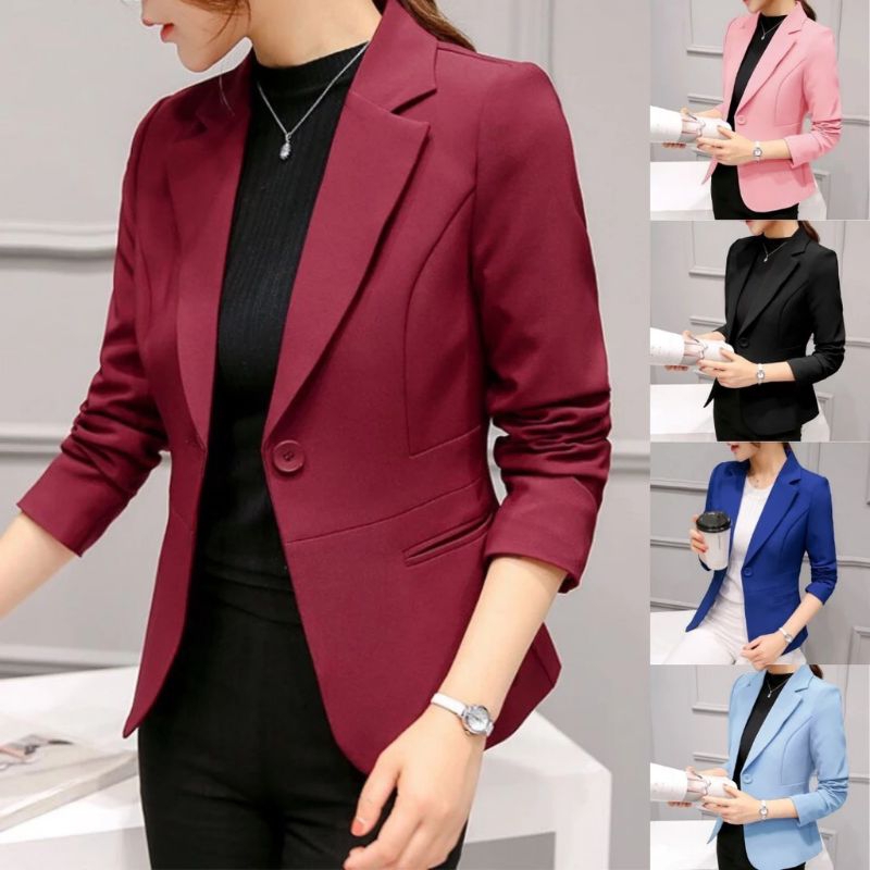 Blazer wanita/Jas wanita/Jas cewe/Jas korea/Jas kantor/Jas slimfit