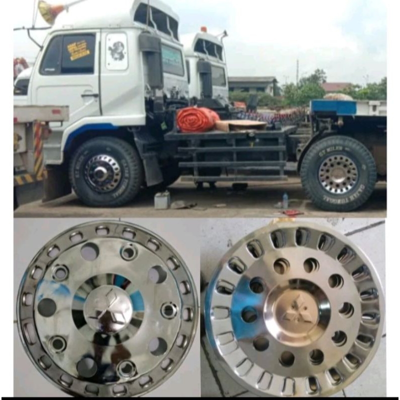 Weldop Truk Ring 20 FUSO/HINO Lubang 10 Engkel Depan+Belakang (4pcs)