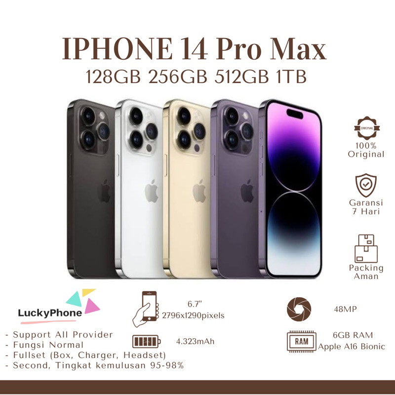 Iphone 14 Pro max 128gb 256gb 512gb 1tb