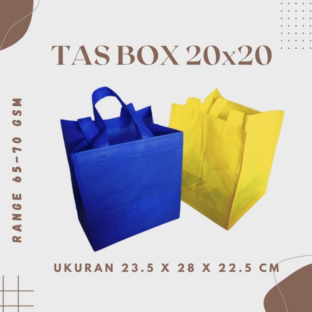 

Tas Kain Box ukuran 20x20