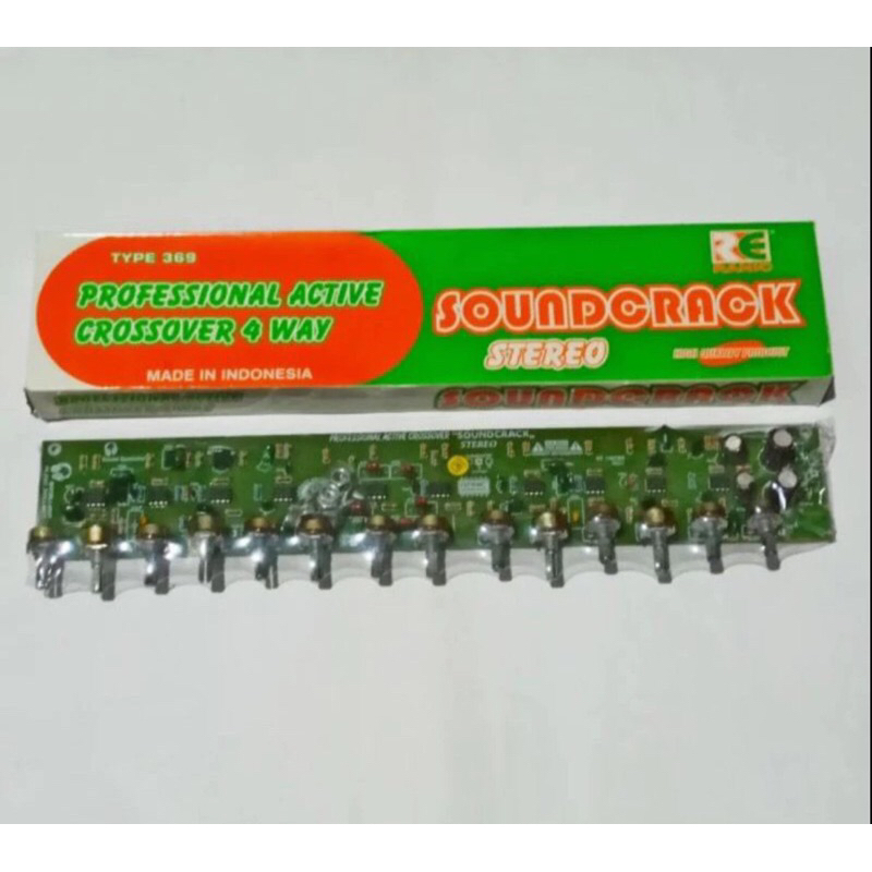 KIT CROSSOVER AKTIF 4 WAY STEREO SUBWOOFER RANIC 369 CROSOVER KROSOVER AKTIF SUB WOOFER ASLI