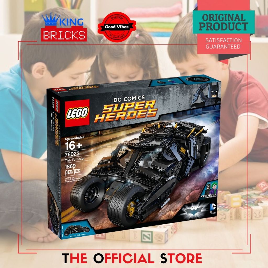 LEGO Original DC COMICS SUPER HEROES 76023 The Tumbler - Mainan Anak Superhero Mobil Batman Joker
