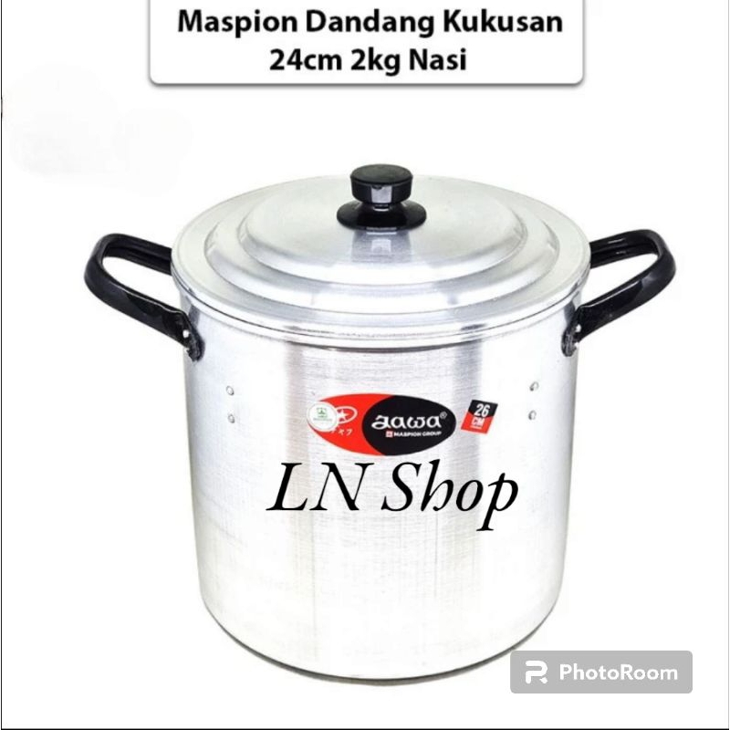 Dandang Alumunium Jawa 24 CM A Maspion Langseng Panci Kukus