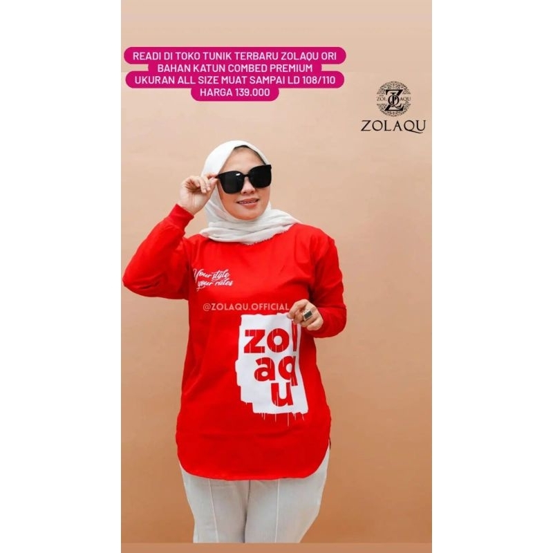 TUNIK KAOS BRAND ZOLAQU ORI 1000%