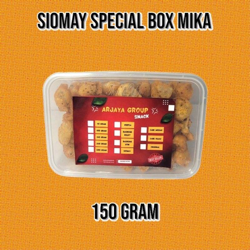 

SIOMAY PEDAS VIRAL SPECIAL BOX MIKA 150 GRAM