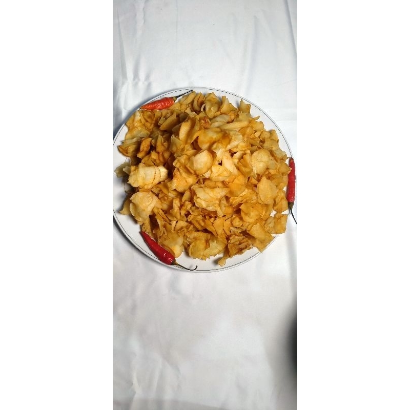 

Keripik Ubi Original 500 gram kerpik ubi rasa balado pedas hot kerpik ubi renyah dan gurih