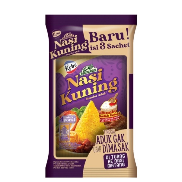 

Kobe bumbu aduk Nasi kuning 3x15 gr