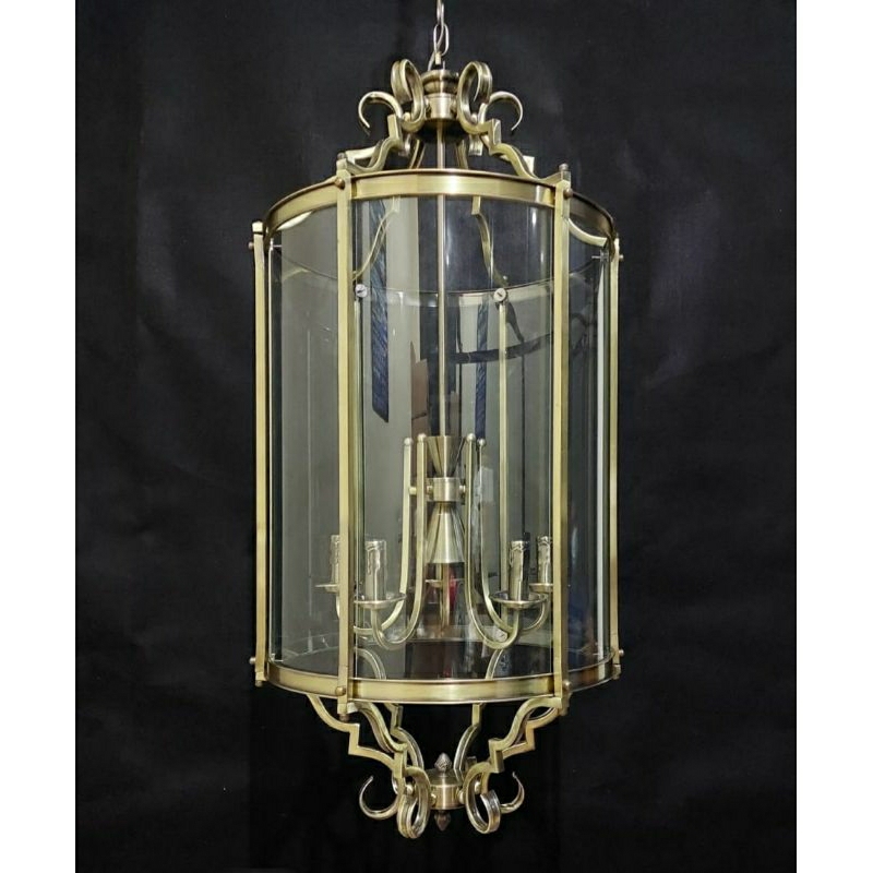LAMPU GANTUNG MINIMALIS 5+1 GOLD MEWAH