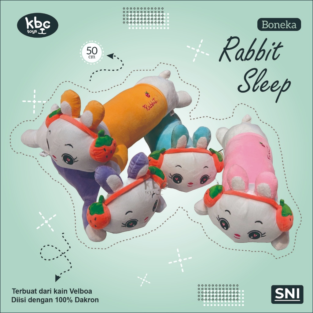 Boneka Kelinci Sleep/Boneka Guling Rabbit Sleep/Boneka Kelinci Imut