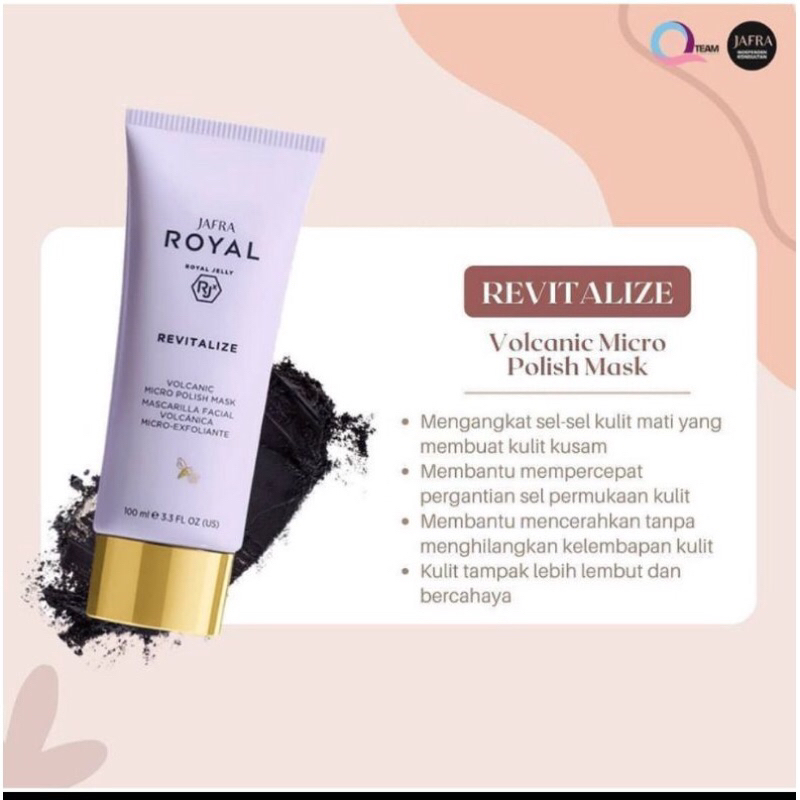 PROMO 2 Pcs JAFRA REVITALIZE VOLCANIC MICRO POLISH MASK JAFRA