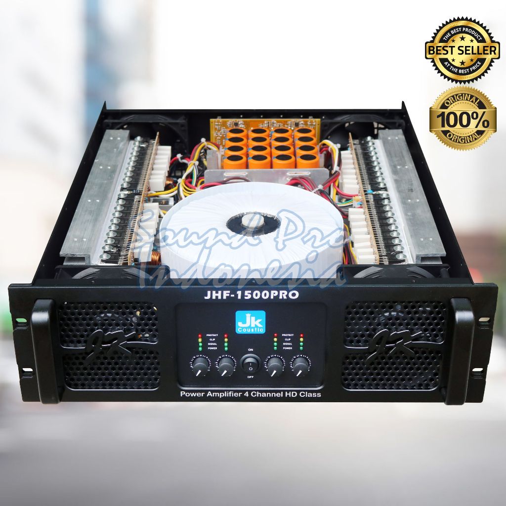 Power amplifier 4 chanel Jk coustic JHF 1500 Pro 4 x 1500 watt