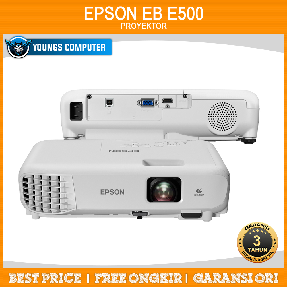 PROYEKTOR EPSON EB E500 | XGA 3LCD Projector