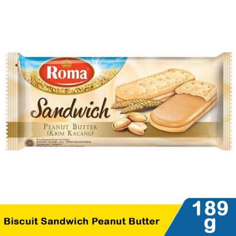 

ROMA SANDWICH PEANUT 189G