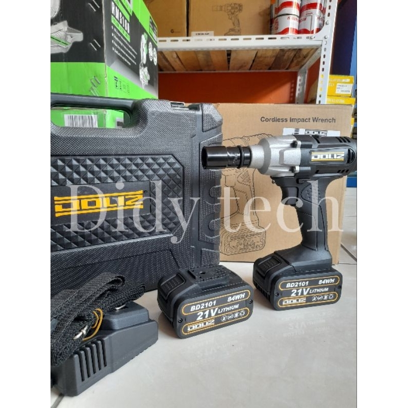 Mesin Bor Cordless Impact Wrench Baterai Doliz BD501 21Volt