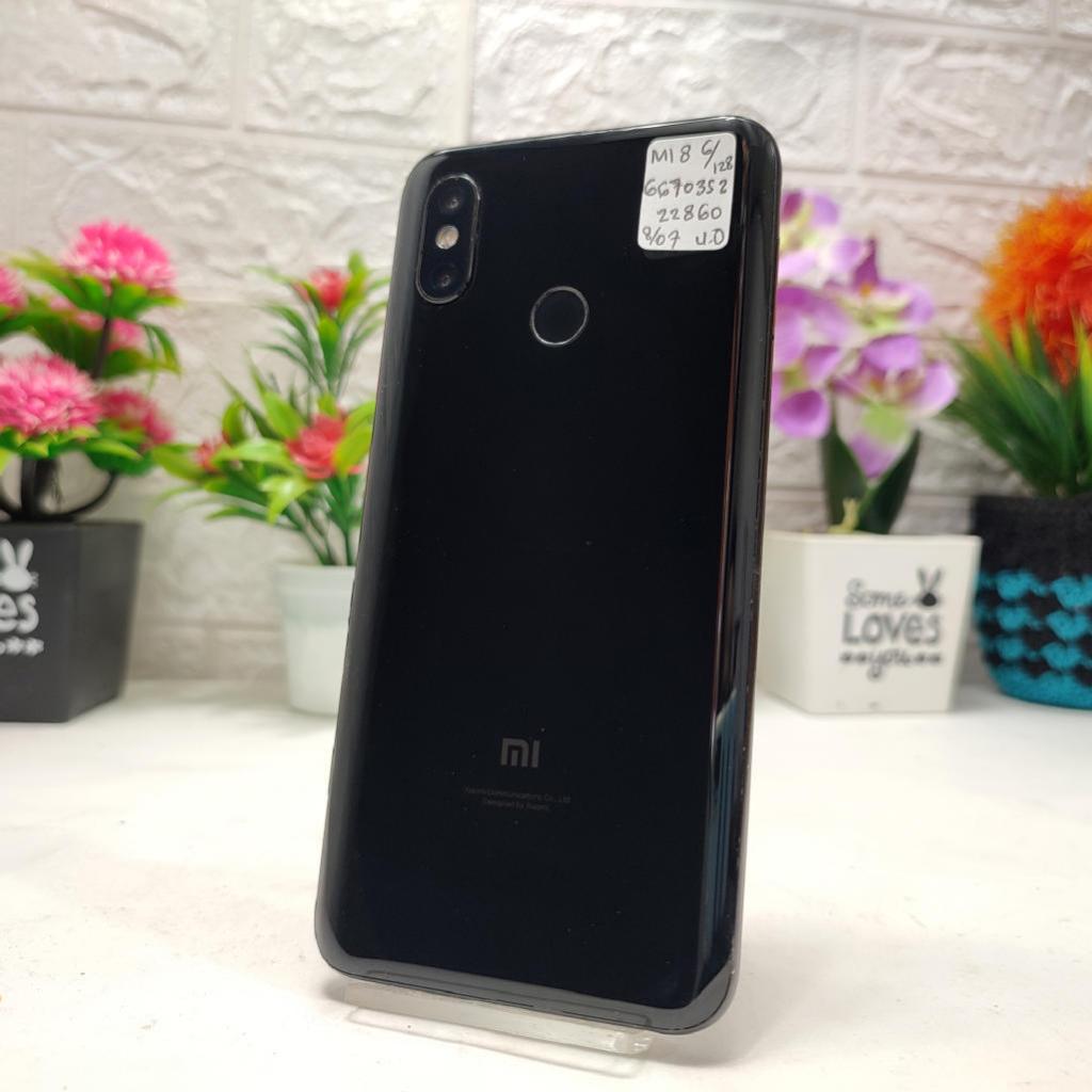 Xiaomi mi8 Mi 8 6/128GB Hitam BEKAS Second Original