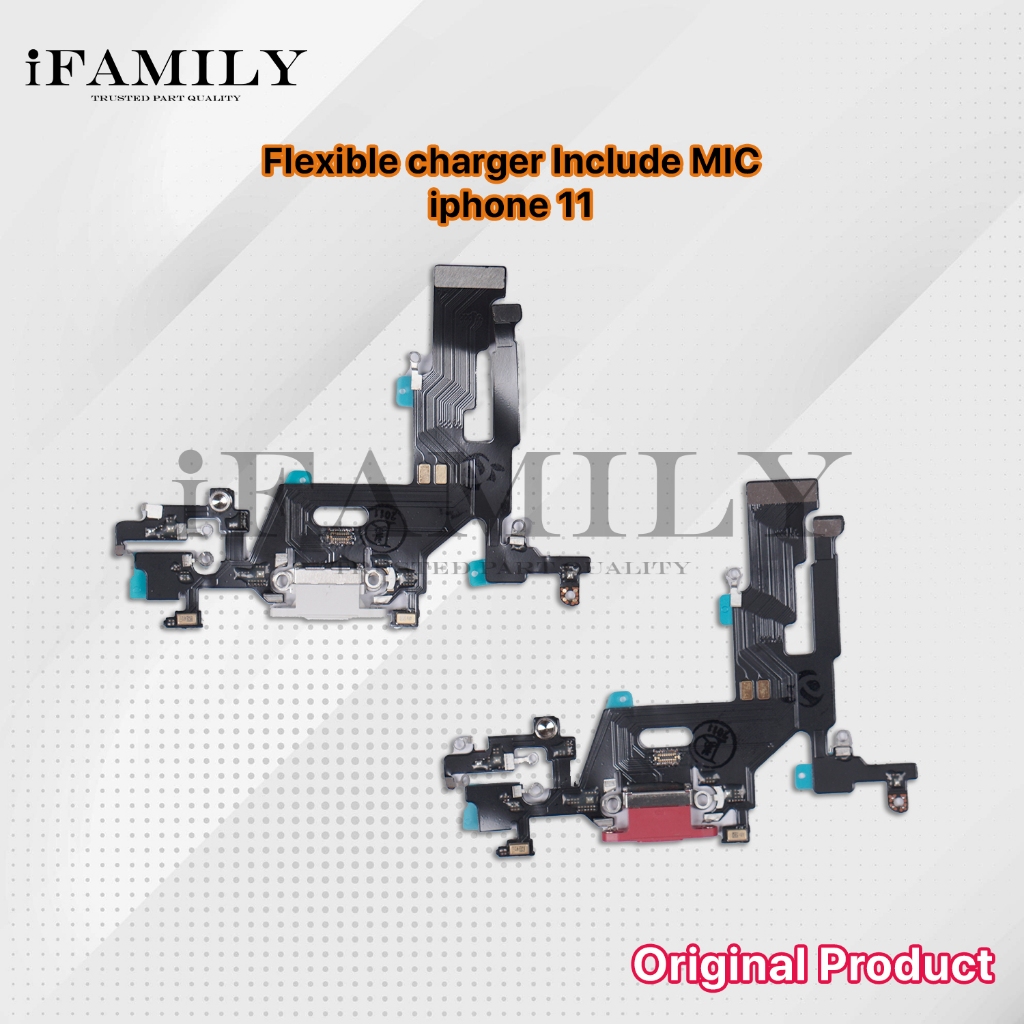 FLEXIBLE CHARGER IPHONE 11 INCLUDE MIC ORIGINAL