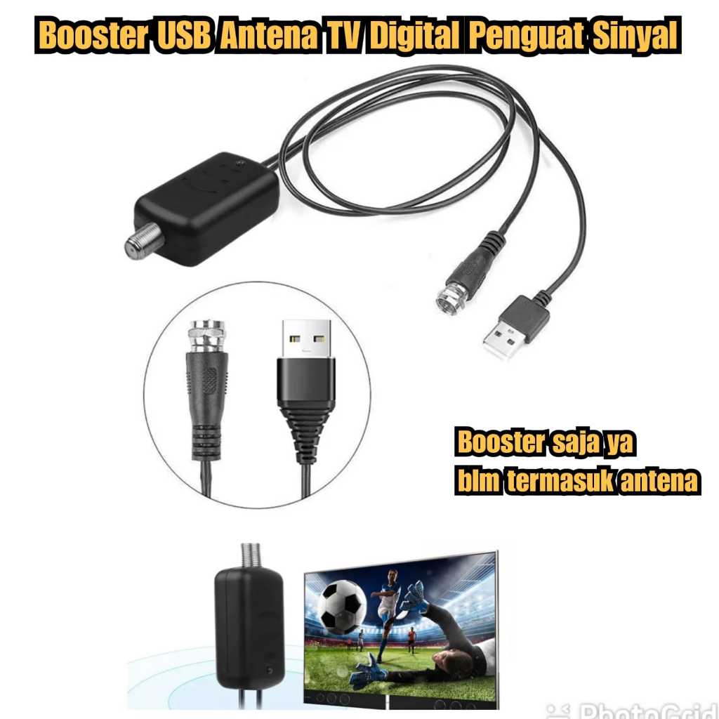 booster USB Signal boster antena tv digital DVB T2 Penguat sinyal Antena TV digital