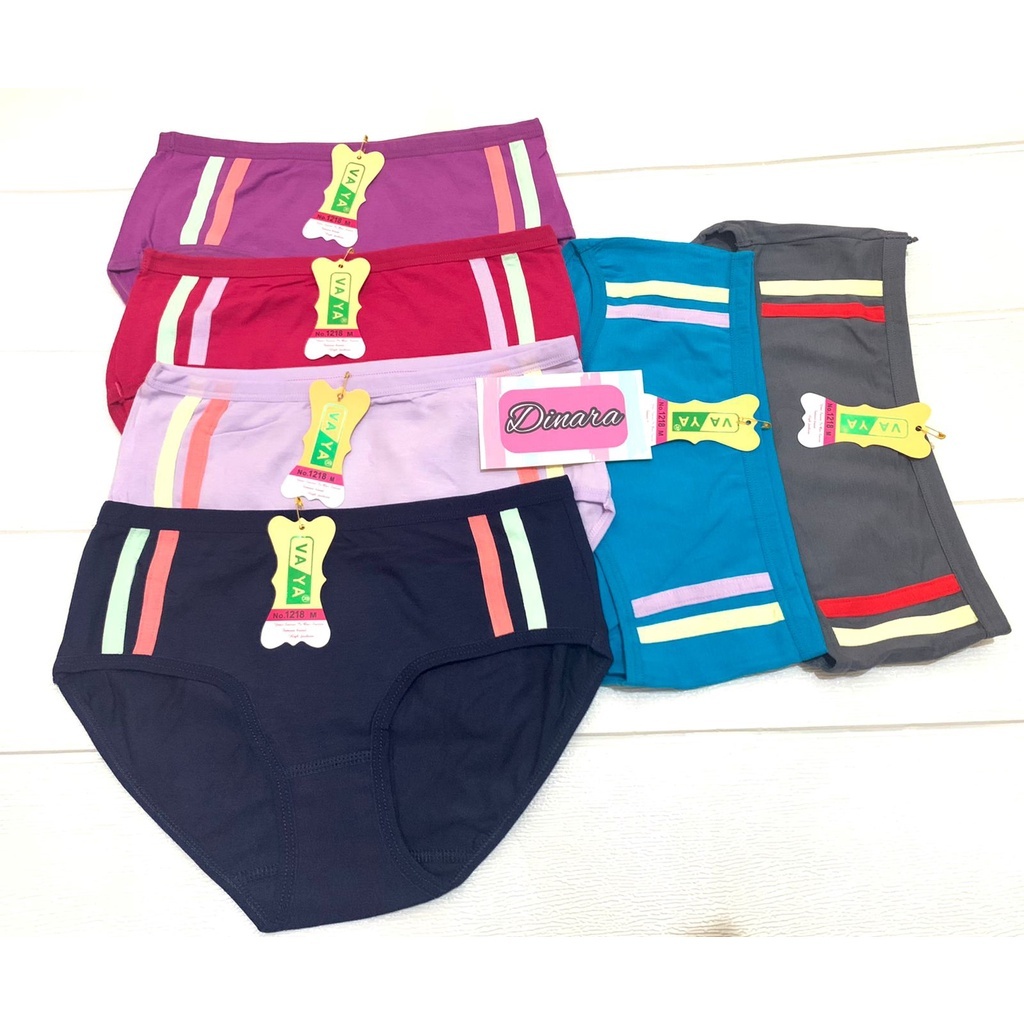 [6 PCS ]CD VAYA 1218 | Celana Dalam Wanita / CD Cewek Remaja / Dalaman ABG Lusinan / SIze M - XXL