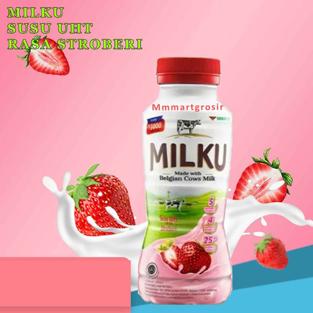 

Milku / Minuman Susu UHT / Susu Rasa Strawberry / 200ml