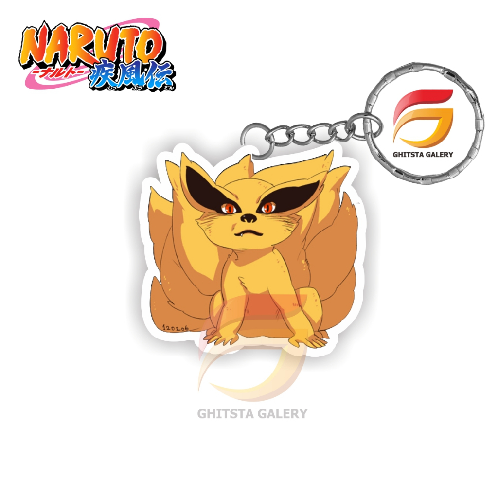 Gantungan Kunci KURAMA - Gantungan Kunci Anime Naruto - Gantungan Kunci Chibi - Gantungan Kunci Akri