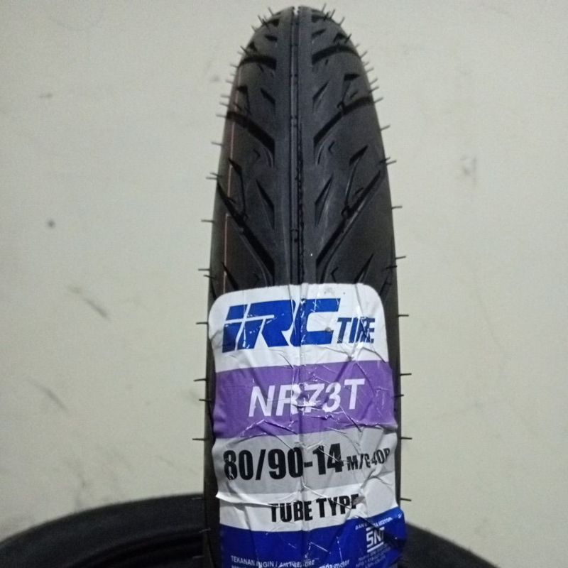IRC 80/90-14 NR73T BAN LUAR IRC TUBE TYPE RING 14 BAN MOTOR MATIC 80 90-14 NR 73T 73 T TT TUBETYPE
