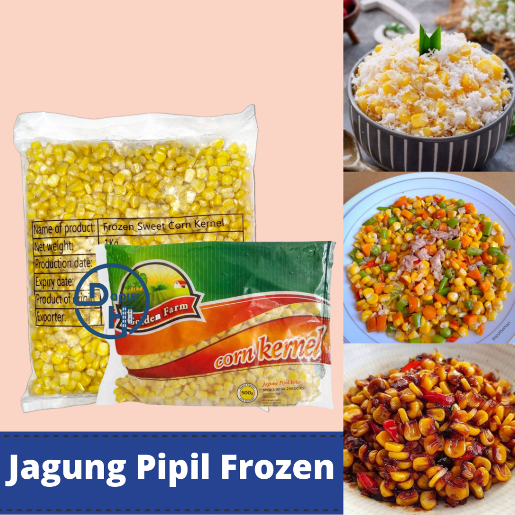 

GOLDEN FARM Jagung Manis Pipil 500g Halal | Corn Kernel Frozen