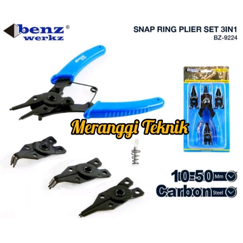 id1614 Tang snapring snapring set 3 in 1 benz plier