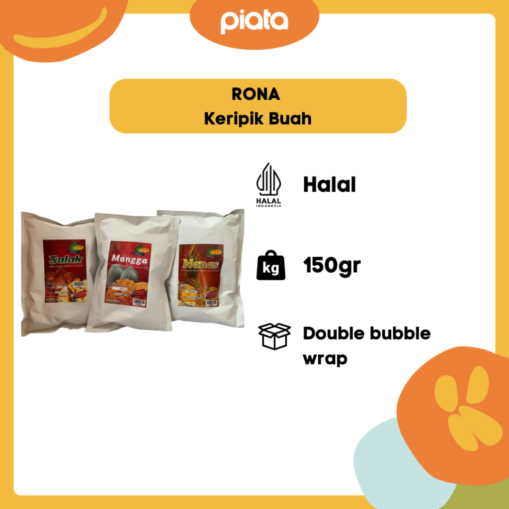 

Rona Keripik Buah - Aneka Buah - Keripik Salak - Keripik Mangga - Keripik Nanas