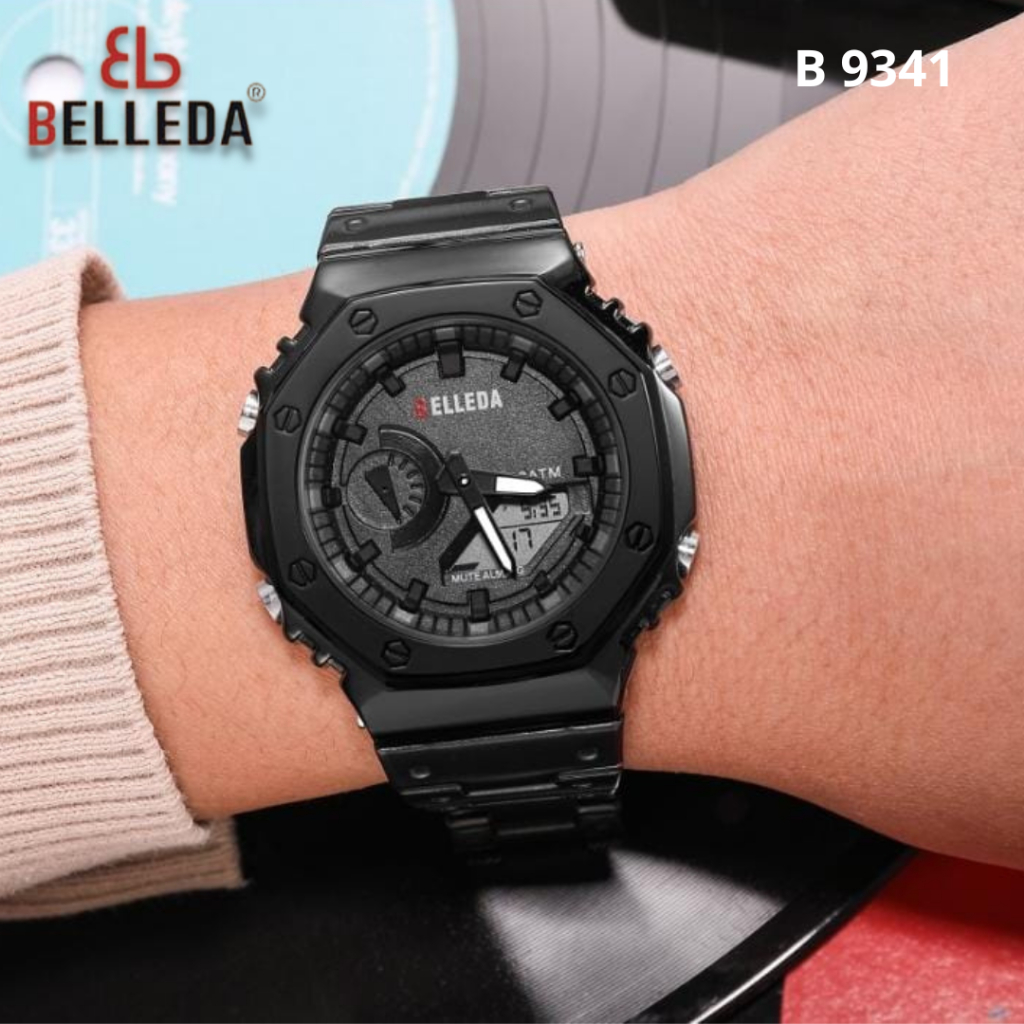 BUY 1 GET 1 JAM TANGAN PRIA BELLEDA 9341 ORIGINAL WATER RESISTANCE