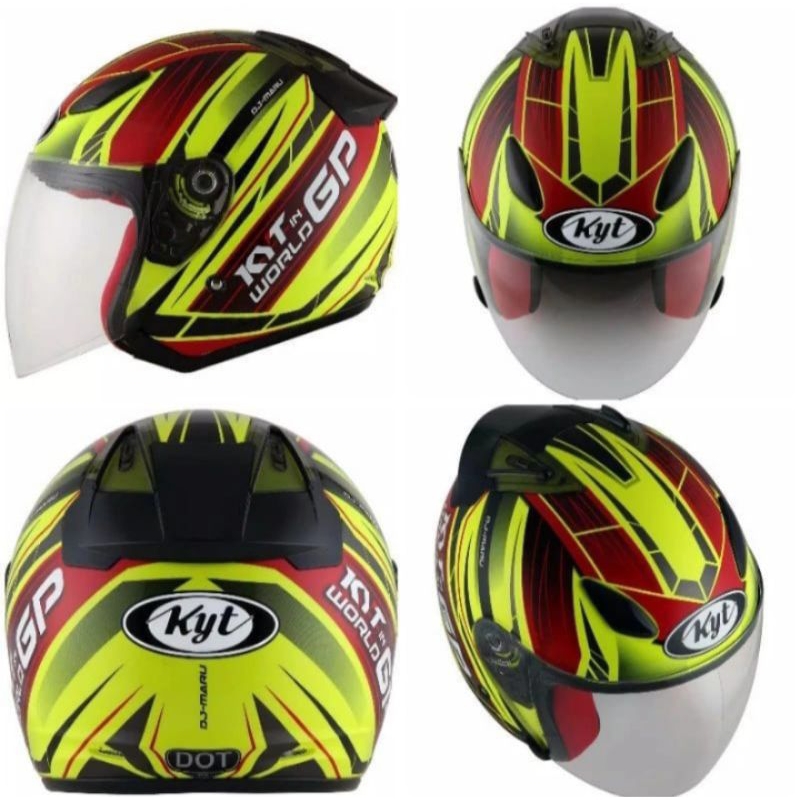 HELM KYT DJ MARU MOTIF WORLD GP READY