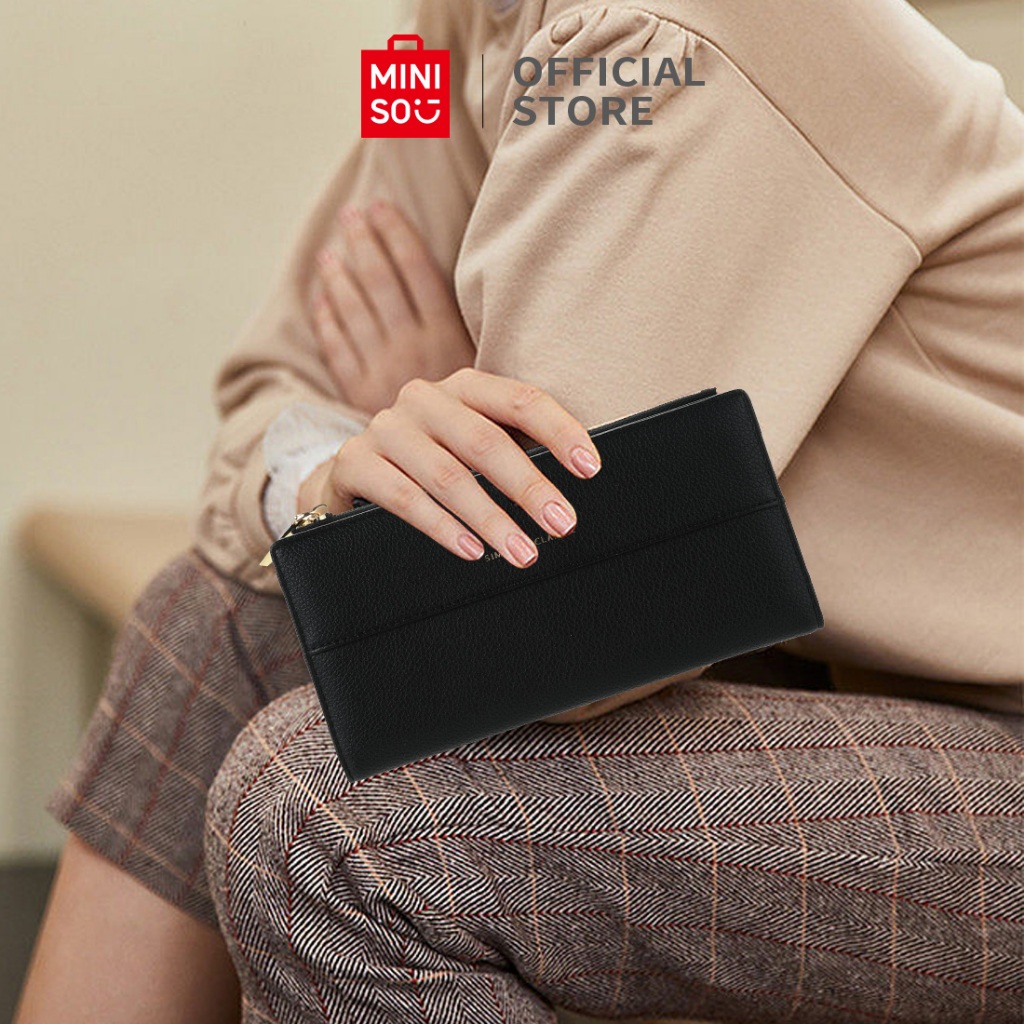 MINISO Dompet Disiplin Keuangan Dompet Organizer Keuangan Dompet Keuangan Dompet Wanita Panjang Wome