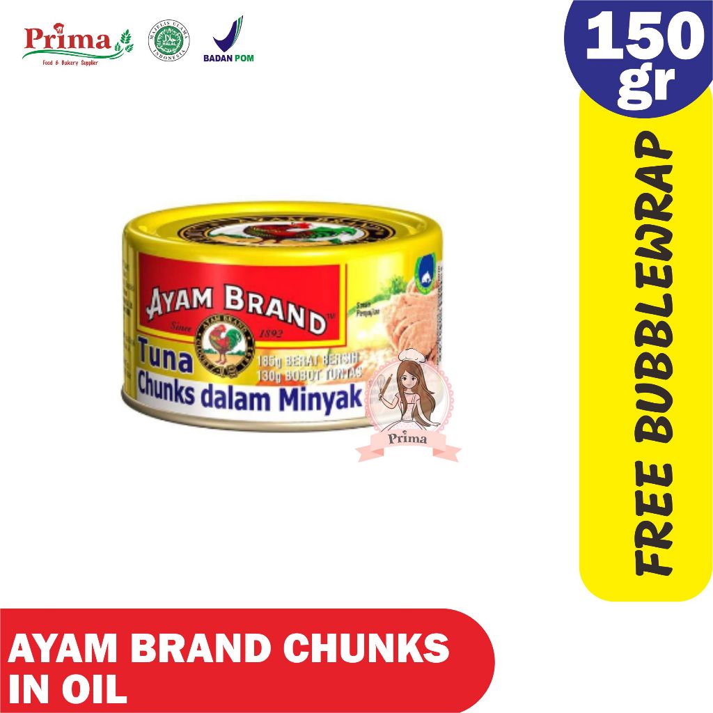 

Ayam brand tuna chunks in oil 150 gr