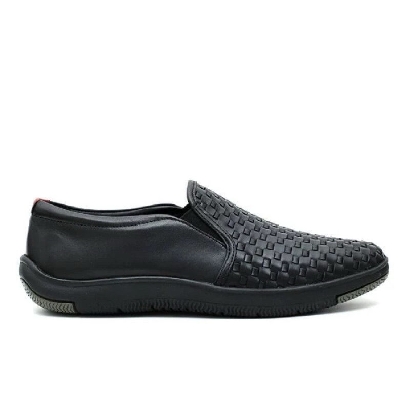 PSPGN.CO | ORIGINAL BRANDED GINO MARIANI HOMERIO V18 IN BLACK SEPATU KULIT PRIA SNEAKERS SLIP ON KAS