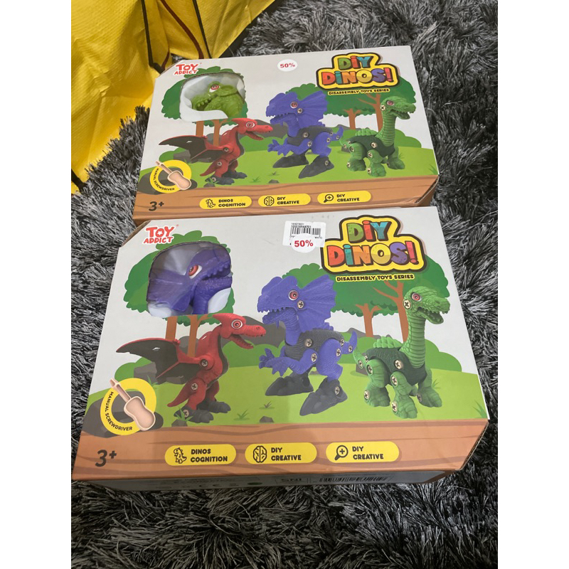 Toy Addict-DIY DINOS-Robot Bongkat Pasang Dinosaurus