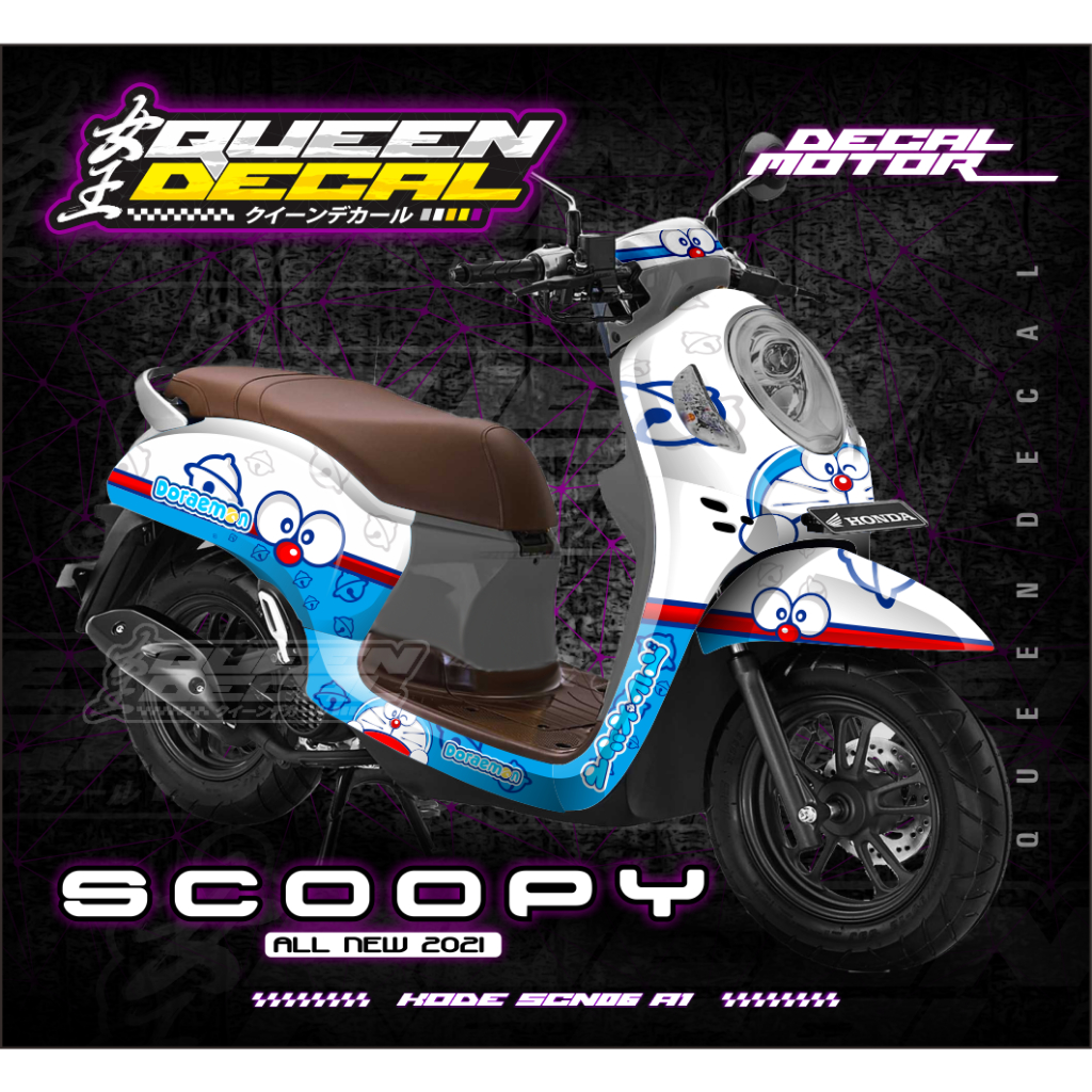 STICKER MOTOR - STICKER DECAL MOTOR FULL BODY STICKER MOTOR SCOOPY NEW 2021 - SCN
