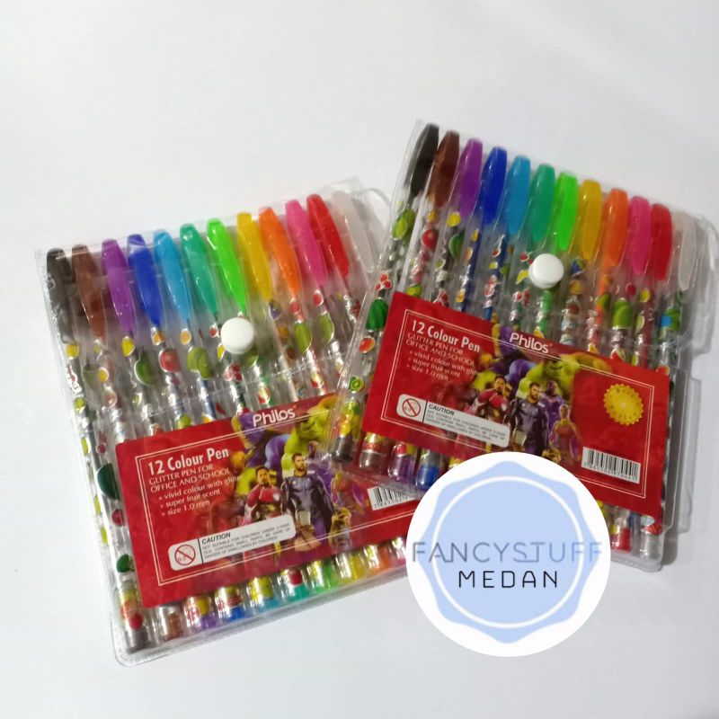 

Fancystuff - pulpen gel philos 12 warna