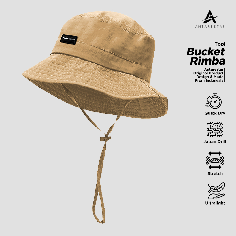 Topi Pria Bucket Hat Rimba Topi Gunung Pria Wanita Outdoor Topi Rimba Mall Antarestar
