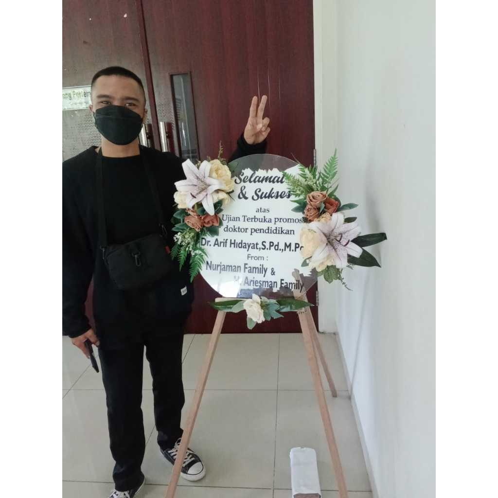 [READY Siap Kirim] Standing Acrylic - Papan bunga ucapan akrilik acrylic congratulation/wedding/wisu