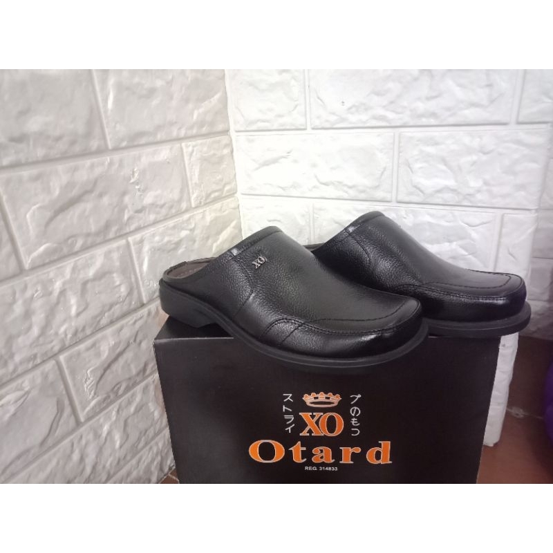 sepatu pria slop bustong otar original 100% kulit sapi asli size 38-43