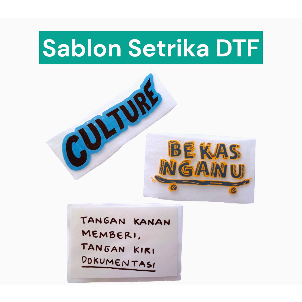 

Sablon Setrika DTF Vintage Klise Culture Bekas Nganu