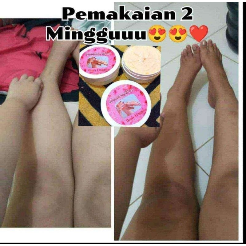 hb korea dosting pemutih badan kemasan 250ml