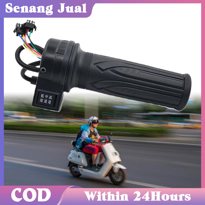 Gas Sepeda Listrik 3 Speed Universal / Handle Grip Gas Sepeda Listrik Konversi Sepeda Elektronik