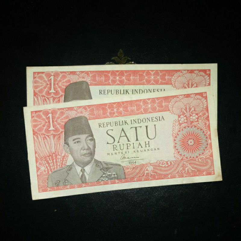 Uang Kuno 1 Rupiah Seri Sukarno Gress Aunc-UNC
