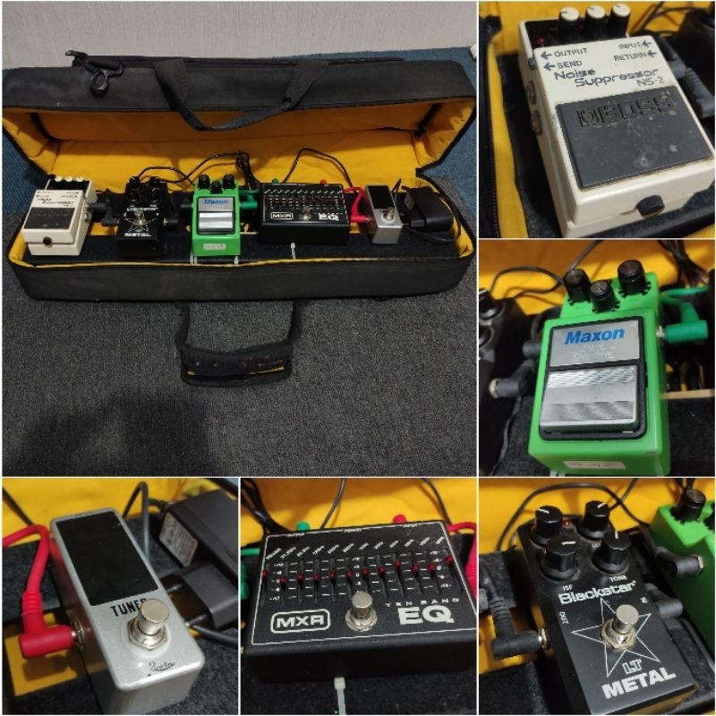 Efek gitar maxon od-9 boss ns-2 mxr eq 10 band blackstar lt metal rowin tonebox calins pedal train r