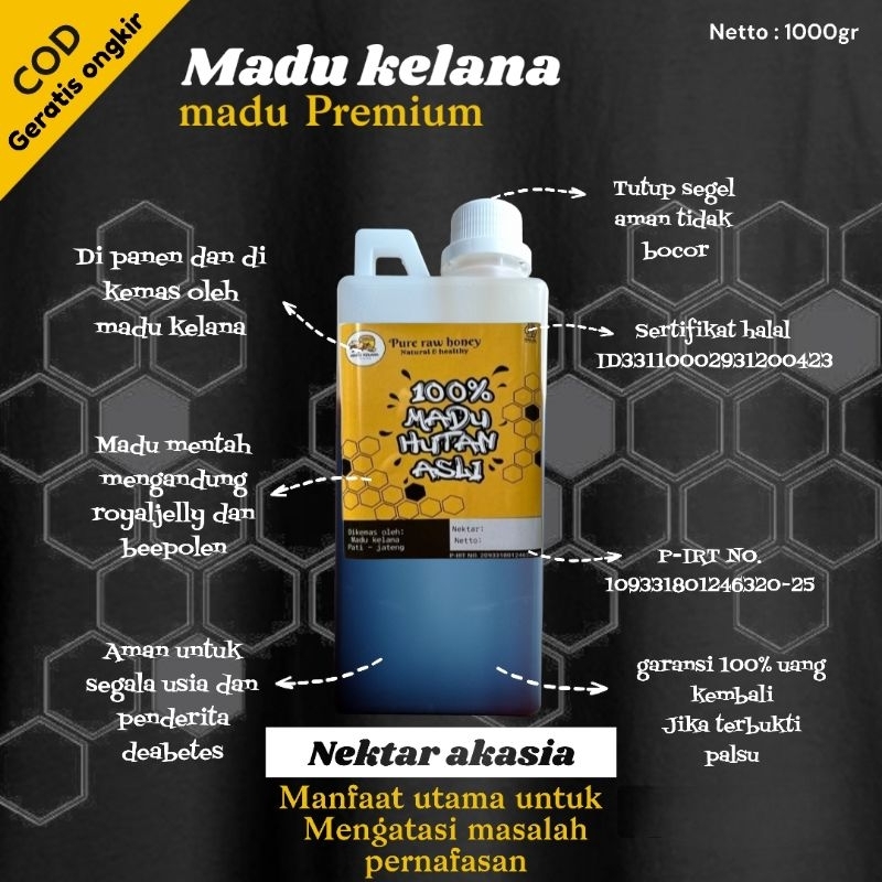 

Madu Murni Asli Jambi Akasia Carpa 1kg